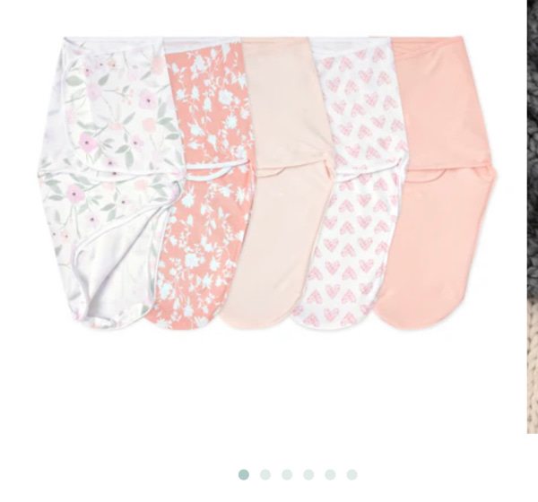 aden + anais floral baby cotton easy swaddle size 0-3 months