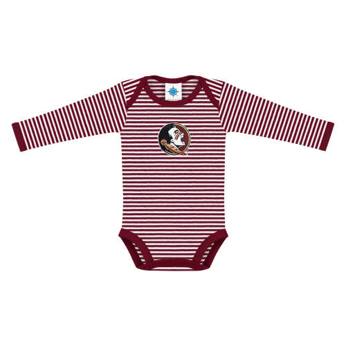 Florida State Seminoles Stripe Long Sleeve Bodysuit | College Baby