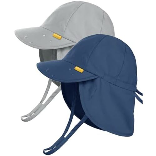 FURTALK Baby Sun Hat with Neck Flap UPF 50+ Adjustable Baby Boys Girls Summer Beach Hat for Traveling Swim Hat