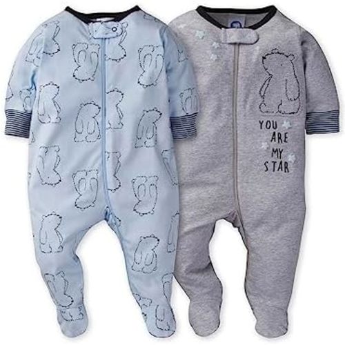 Gerber Baby Boys’ 2-Pack Sleep ‘N Play Pajamas