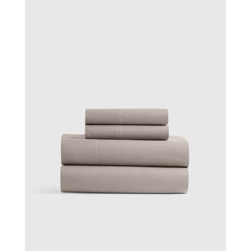 Classic Organic Percale Sheet Set in Dove