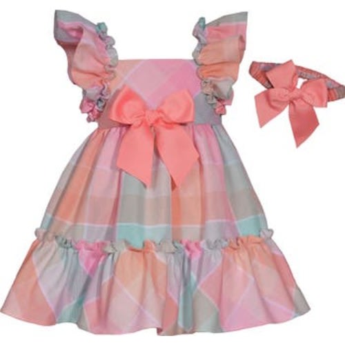 Flutter Sleeve Party Dress & Headband Set, 24M