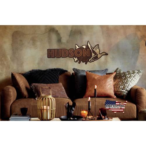Duck Nursery Name Sign: Layered Wood, 3D Baby Name