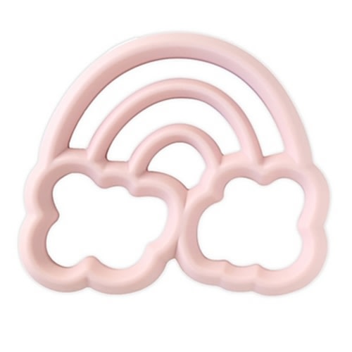 Itzy Ritzy® Rainbow Silicone Teether in Pink