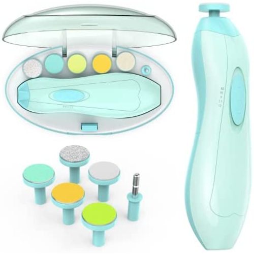 Baby Nail Clippers with Light, Lupantte Electric Baby Nail Trimmer, Safe Baby Nail File for Newborn to Toddler Toes and Fingernails, Kids Nail Care, Polish and Trim