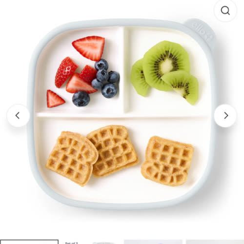 Clean Start Toddler Divided Plate | Premium Ceramic | Non Toxic – Ello