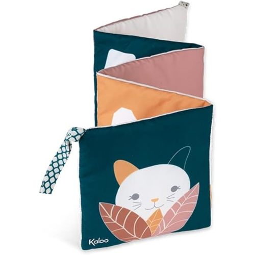 Kaloo - Stimuli - My Grow-with-Me Fabric Book - Pull-Out Activity Book - 0 Months + - K971602