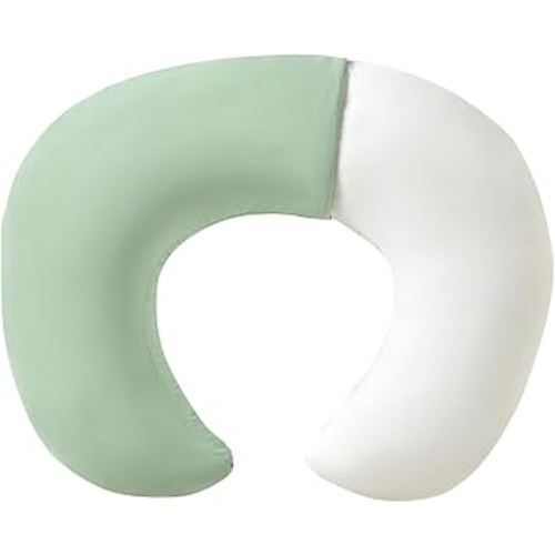 Nursing Pillow for Breastfeeding, Breastfeeding Pillow with Removable Cover Extra Large Full Support for Mom and Baby Ergonomic Design for Both Bottle Feeding and Breastfeeding - Green