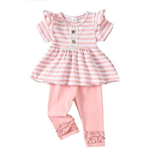 Baby Girl Clothes Toddler Girl Outfits Ruffle Shirt Pants Cute Infant Outfit Set Baby Girl Fall Winter Clothes