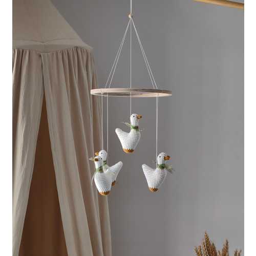 Ducks baby mobile, duck nursery mobile, animal crib mobile