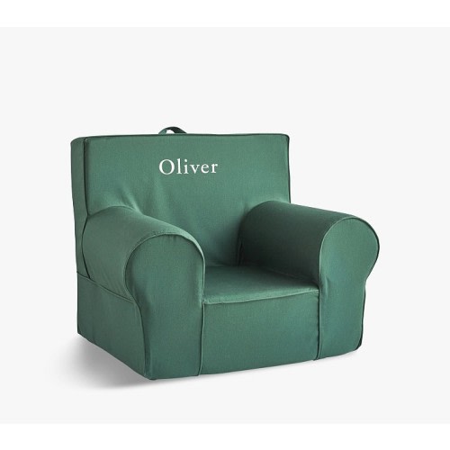 Kids Anywhere Slipcover Only, Forest Green Twill