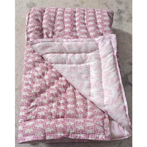 Elephant Print Baby Quilt 40x60