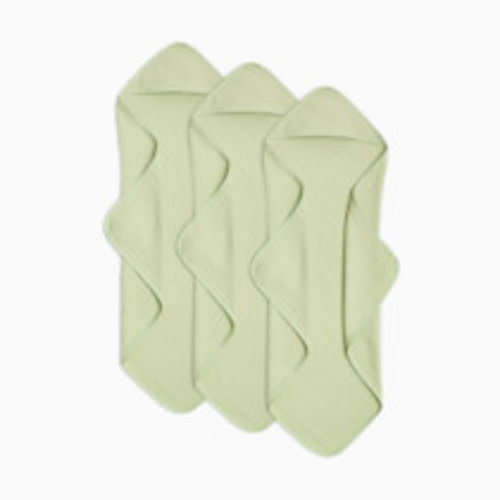 Small Story Muslin Hooded Towels (3 Pack) - Sage