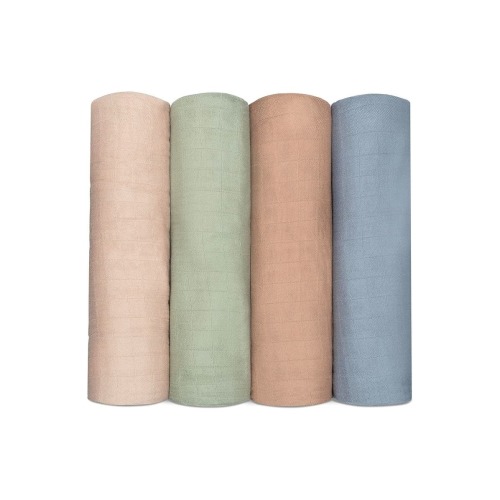 Muslin Swaddle Blankets, 4 Pack