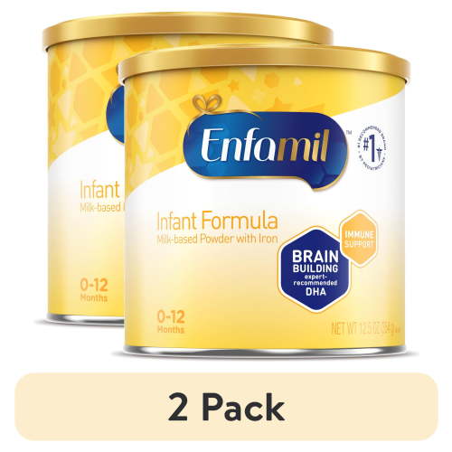 (2 pack) Enfamil Powder Baby Formula with Iron, 12.5 oz ​Can