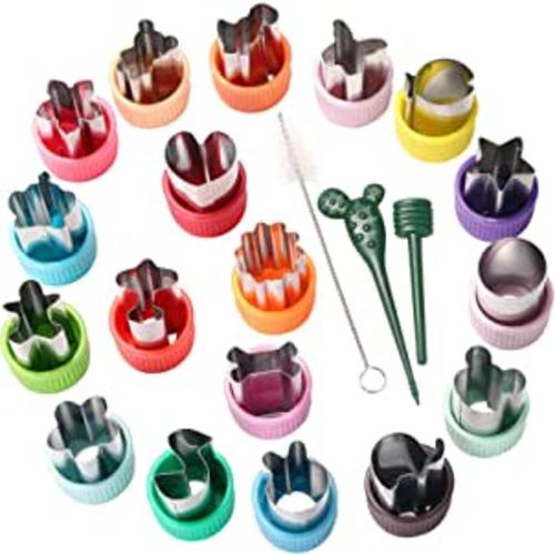 Amazon.com: Vegetable Cutter Shapes Set Mini Sizes Cookie Cutters Set Fruit Cookie Stamps Mold: Home & Kitchen