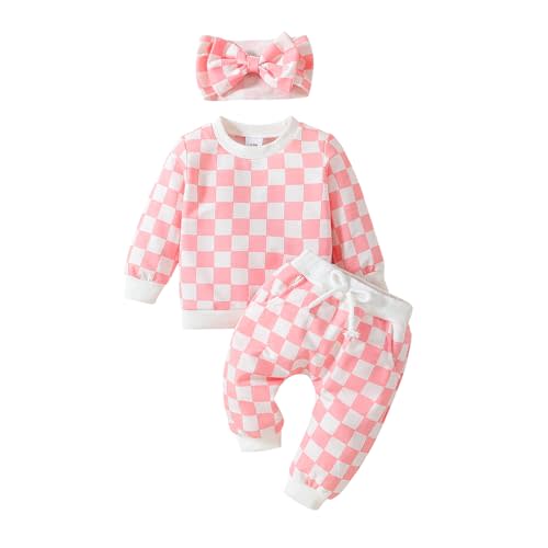 Abbence Baby Girl Sweatshirt Clothes Pants Set Joggers Toddler Fall Outfit Infant Sweatsuit