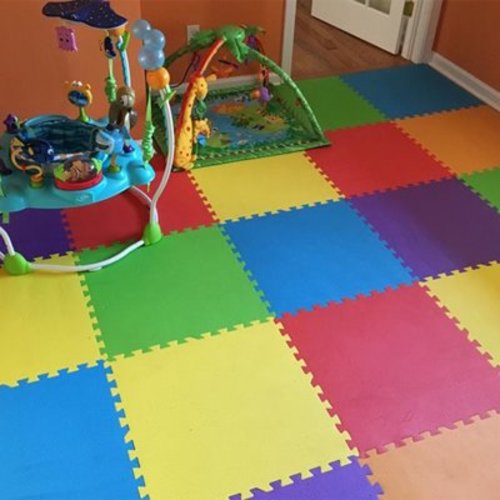 FlooringInc 2' x 2' Multicolor Foam Interlocking Floor Mats 12 Pack