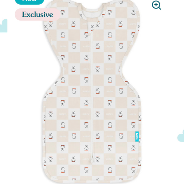 Swaddle Up™ 1.0 TOG Cotton Birch Miffy Checker