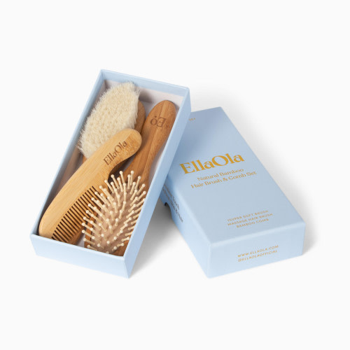 Ella Ola 3-Piece Bamboo Brush & Comb Set