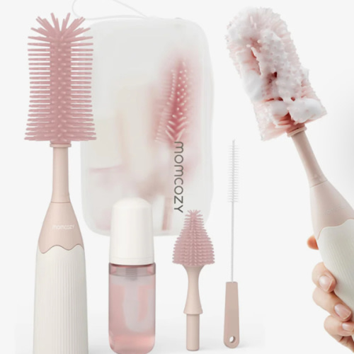 Momcozy Innovative Push-Press Design Bottle Brush Kit
