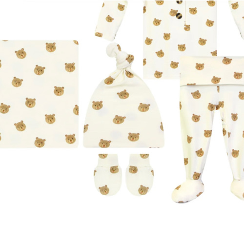 Teddy Newborn Hat Bundle (Top + Bottom)