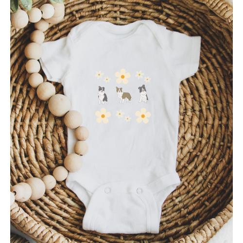 Border Collie Onesie for Baby Border Collie Baby Bodysuit Gift for Dog Lover Baby