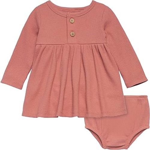 Modern Moments by Gerber Baby Girls' Mini-Waffle Dress with Diaper Cover Set