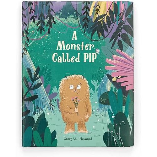 Jellycat A Monster Called Pip: A Baby Board Book Children's Book - Baby Gift