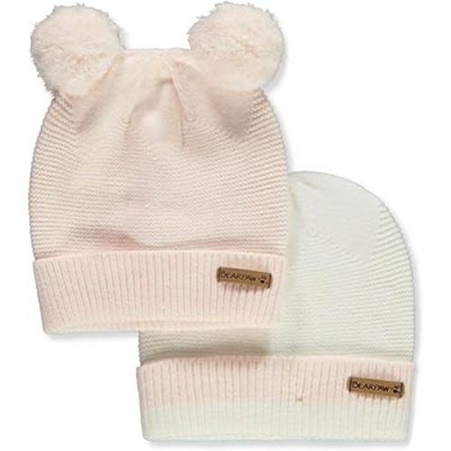 Bearpaw Baby Girls' 2-Pack Knit Hats
