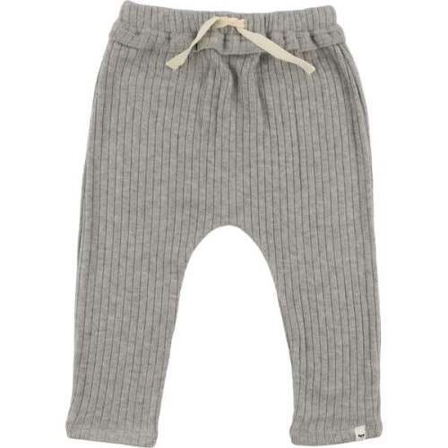 Wide Rib Fuzzy Sweater Knit Brooklyn Jogger, Heather Gray - Oh Baby! | Maisonette 6-12m