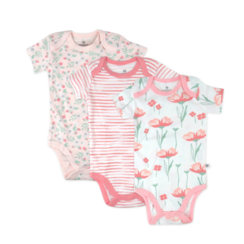 3-Pack Organic Cotton Short Sleeve Bodysuits | Honest Baby Clothing
