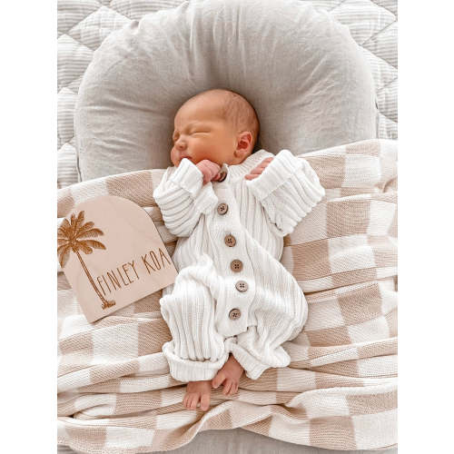 Ribbed Romper - Milk