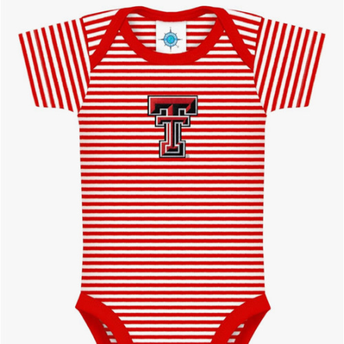 Creative Knitwear College Baby NCAA Infant Striped Bodysuit