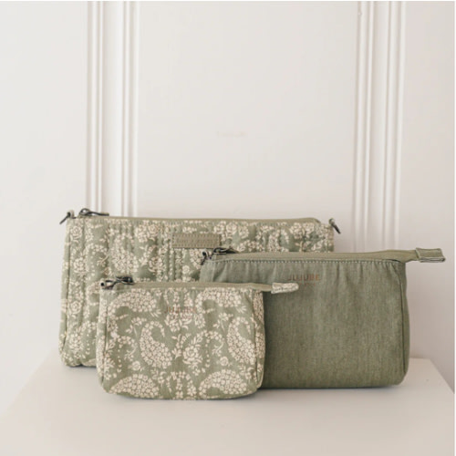 Sazan + JuJuBe 3-piece Pouch Clutch Purse Set - Paisley Floral