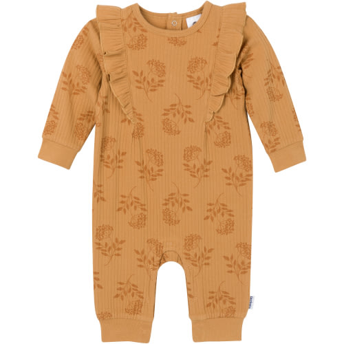 Gerber Baby Girl Romper with Ruffles, Sizes Newborn - 24 Months