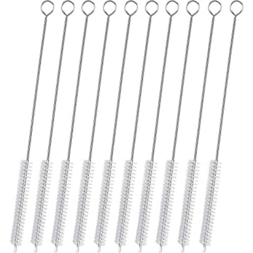 Straw Cleaner Brush for Stanley Extra Long 12 inch, Extra Wide 12mm diam Straw Brushes for 40/30/20 oz Stanley Mug, Straw Cleaning Brush for Tubes, Water Cup, Extra Long Straw Brush Set 10 Pack