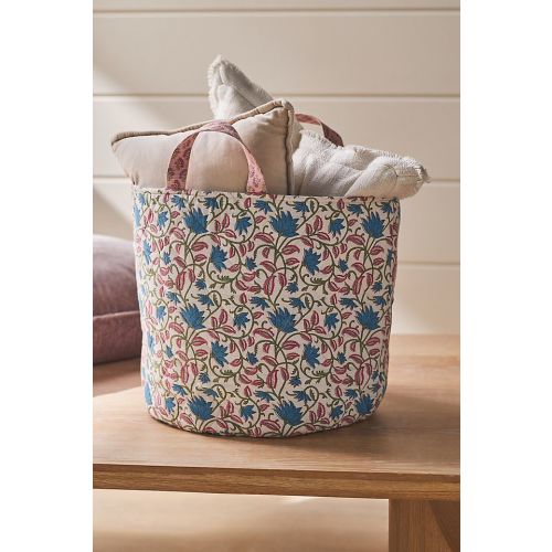 Quilted Block Print Basket