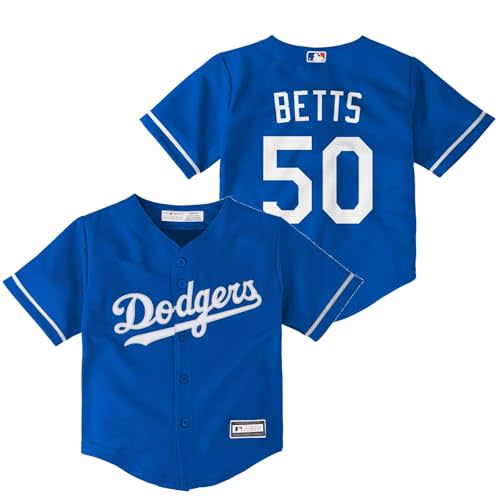 Outerstuff Mookie Betts Los Angeles Dodgers MLB Baby Infants 12-24 Months Blue Alternate Player Jersey