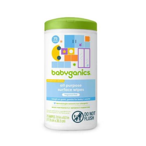 Babyganics All Purpose Surface Wipes - 75ct