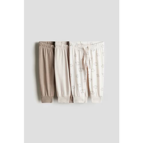 3-PACK COTTON JERSEY JOGGERS
