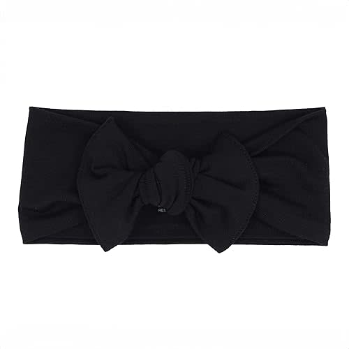 KYTE BABY Rayon Made From Bamboo Bow, (0-3 Months, Midnight)