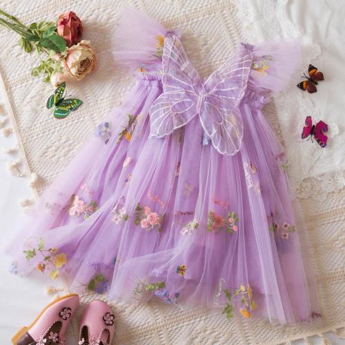 Butterfly Dress for Kids Girls 1-4 Years Ruffles Sweet Summe - TikTok Shop