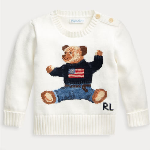 Baby Boy Polo Bear Cotton Sweater | Ralph Lauren (9M)