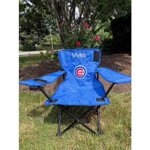 Beach/Stadium/Camp Chair for Kids-Personalized with Cubs or any TeamLo – The Present Event