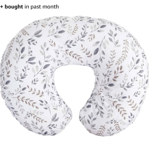 Boppy Original Nursing Pillow, Sand Stick and Twig, Ergonomic Nursing Essentials for Bottle and Breastfeeding, Firm Fiber Fill, with Removable Pillow Cover, Machine Washable