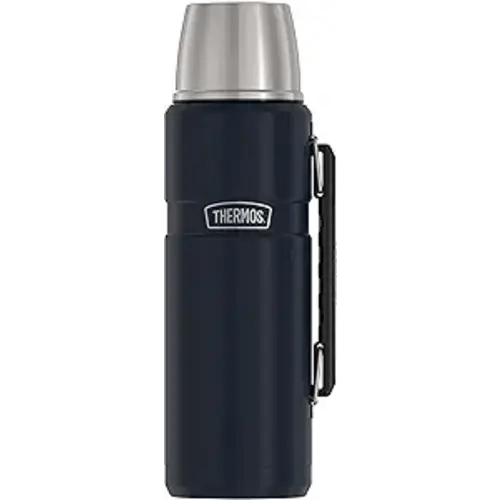 THERMOS Stainless King Vacuum-Insulated Beverage Bottle, 40 Ounce, Midnight Blue