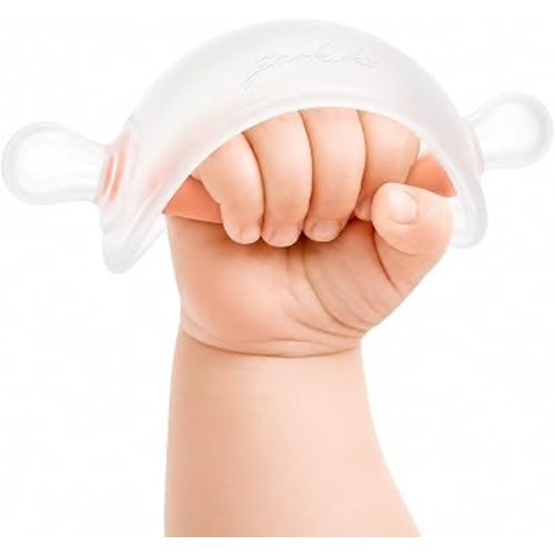 Baby Teething Toys for 3-6 Months, No-Drop Silicone Teether for Breastfed Babies, Easy-Grip Infant Chew Toy for Teething Relief, BPA-Free Newborn Essentials
