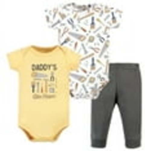 Hudson Baby 2 Cotton Short Sleeve Bodysuits and Pant Set, Preemie - 24 Months