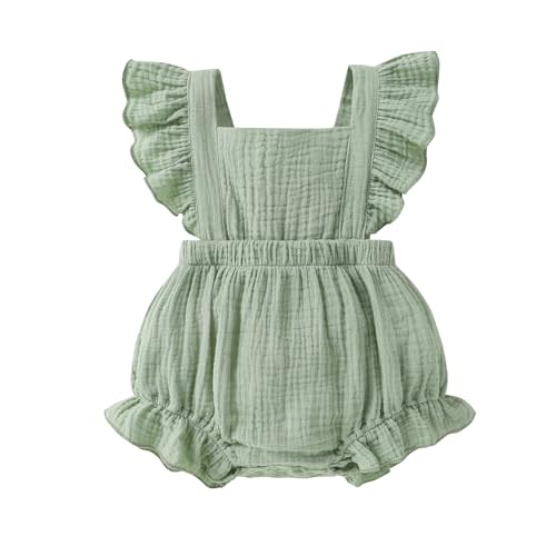 Happy Town Newborn Baby Girl Clothes Infant Summer Romper Sleeveless Floral Cute Outfits One Piece Jumpsuit Bodysuit